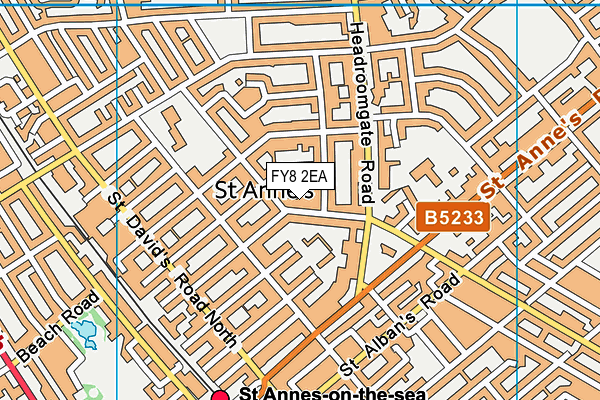 FY8 2EA map - OS VectorMap District (Ordnance Survey)