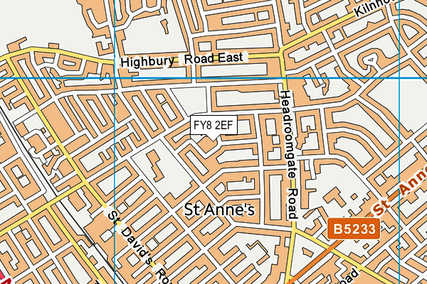 FY8 2EF map - OS VectorMap District (Ordnance Survey)