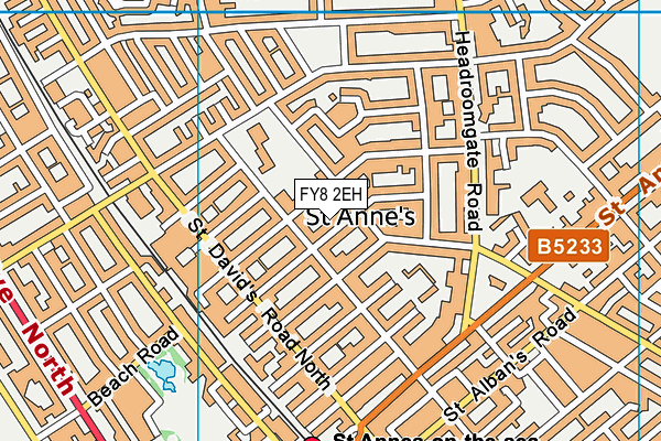 FY8 2EH map - OS VectorMap District (Ordnance Survey)