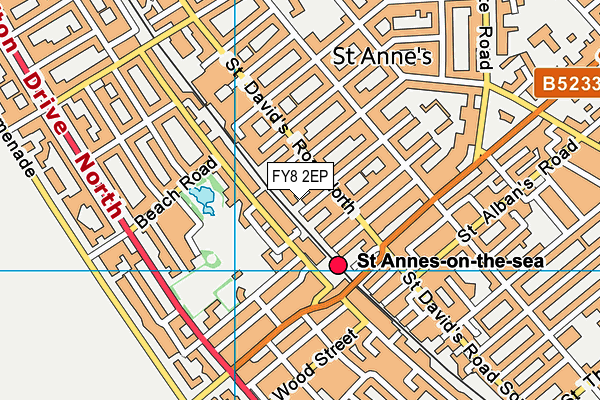 FY8 2EP map - OS VectorMap District (Ordnance Survey)