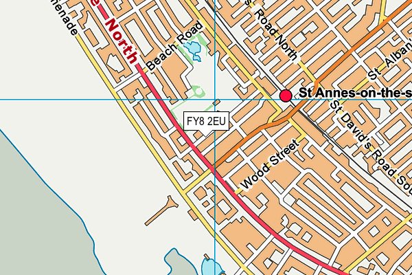 FY8 2EU map - OS VectorMap District (Ordnance Survey)