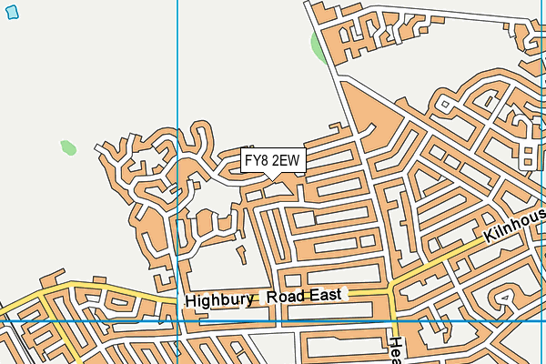 FY8 2EW map - OS VectorMap District (Ordnance Survey)