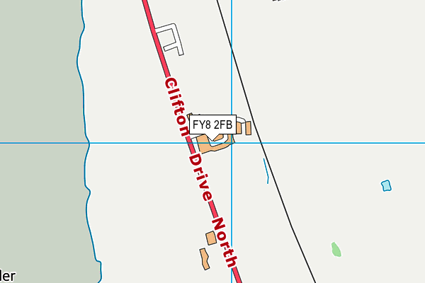FY8 2FB map - OS VectorMap District (Ordnance Survey)
