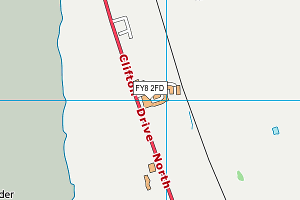 FY8 2FD map - OS VectorMap District (Ordnance Survey)