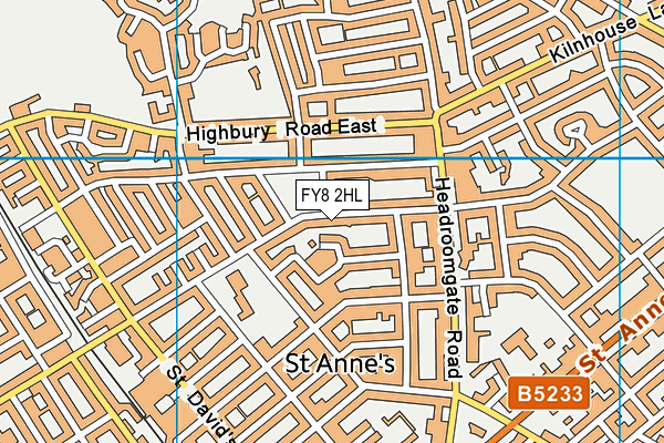 FY8 2HL map - OS VectorMap District (Ordnance Survey)