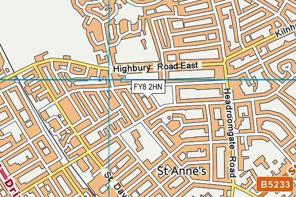 FY8 2HN map - OS VectorMap District (Ordnance Survey)