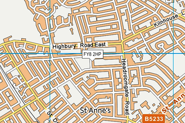 FY8 2HP map - OS VectorMap District (Ordnance Survey)