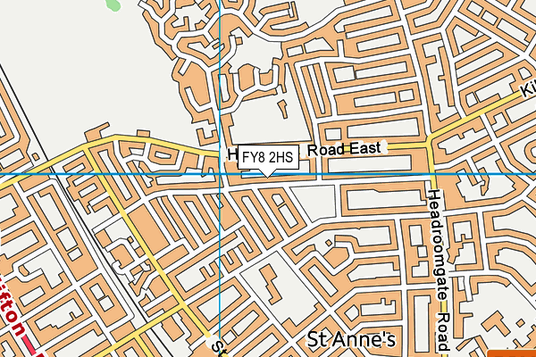 FY8 2HS map - OS VectorMap District (Ordnance Survey)