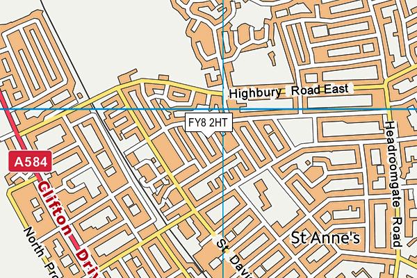 FY8 2HT map - OS VectorMap District (Ordnance Survey)