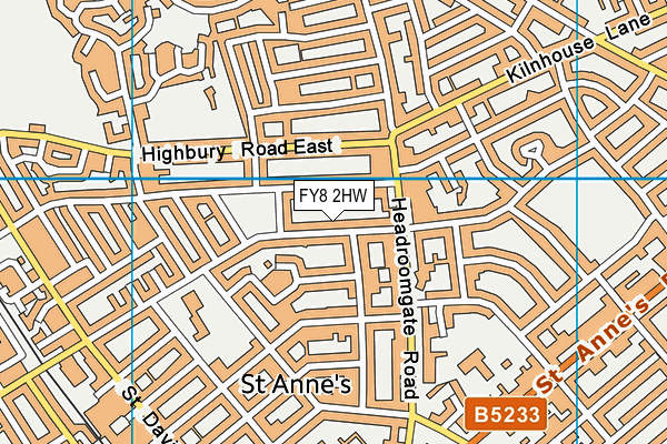 FY8 2HW map - OS VectorMap District (Ordnance Survey)