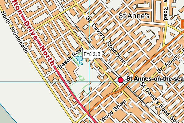 FY8 2JB map - OS VectorMap District (Ordnance Survey)