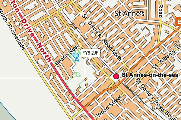 FY8 2JF map - OS VectorMap District (Ordnance Survey)