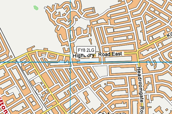 FY8 2LG map - OS VectorMap District (Ordnance Survey)