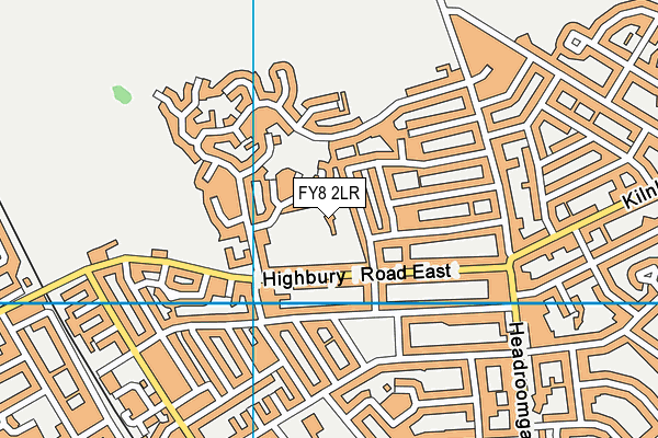 FY8 2LR map - OS VectorMap District (Ordnance Survey)