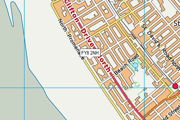 FY8 2NH map - OS VectorMap District (Ordnance Survey)