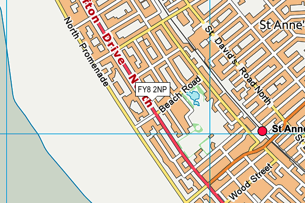 FY8 2NP map - OS VectorMap District (Ordnance Survey)