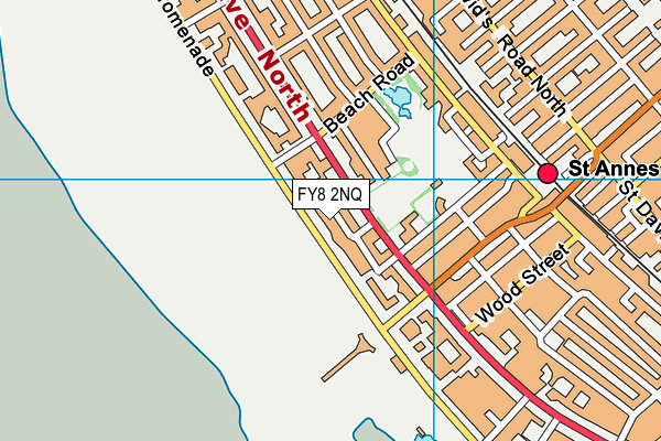 Red Rose School map (FY8 2NQ) - OS VectorMap District (Ordnance Survey)