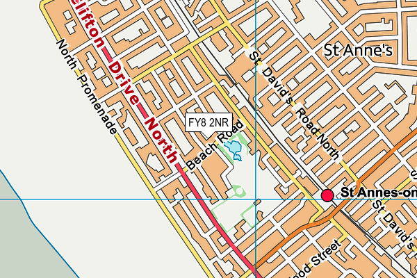 FY8 2NR map - OS VectorMap District (Ordnance Survey)