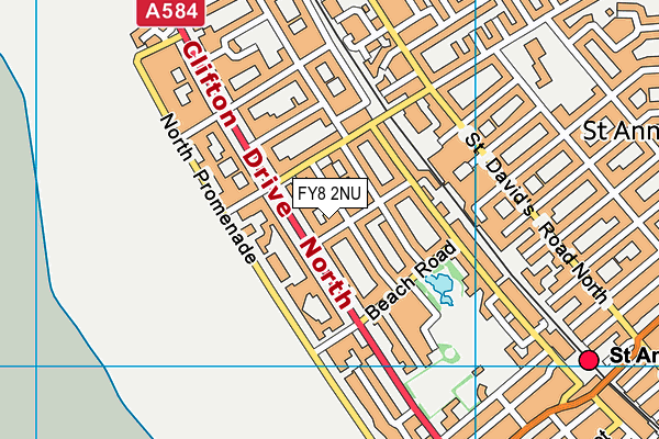 FY8 2NU map - OS VectorMap District (Ordnance Survey)