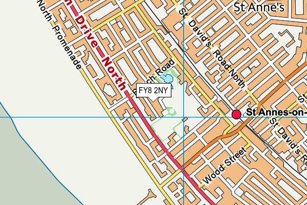 FY8 2NY map - OS VectorMap District (Ordnance Survey)