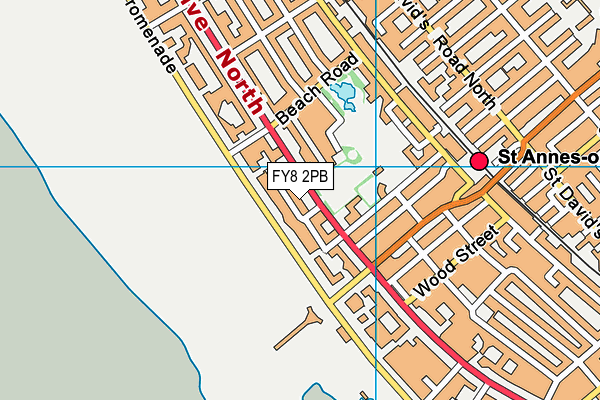 FY8 2PB map - OS VectorMap District (Ordnance Survey)