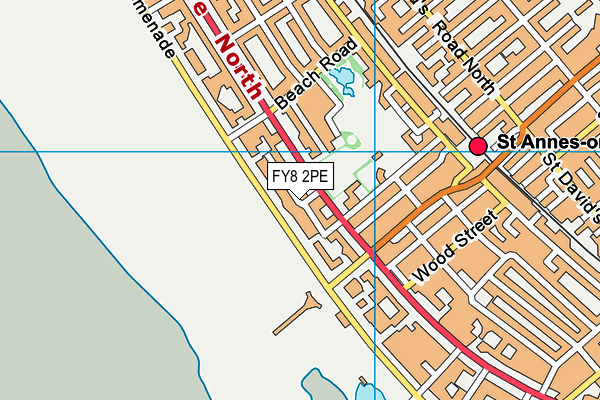 FY8 2PE map - OS VectorMap District (Ordnance Survey)