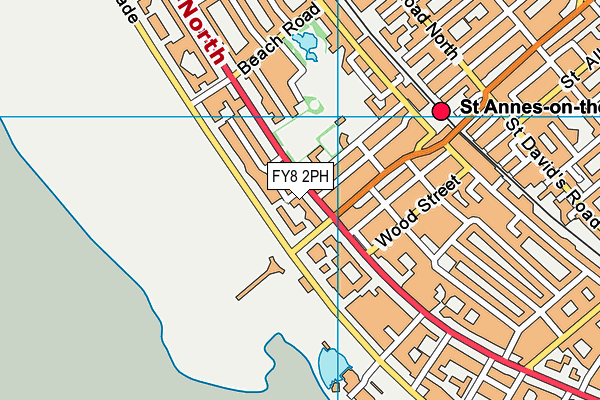 FY8 2PH map - OS VectorMap District (Ordnance Survey)