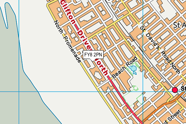 FY8 2PN map - OS VectorMap District (Ordnance Survey)