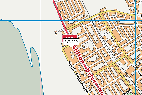 FY8 2PP map - OS VectorMap District (Ordnance Survey)
