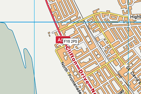 FY8 2PS map - OS VectorMap District (Ordnance Survey)