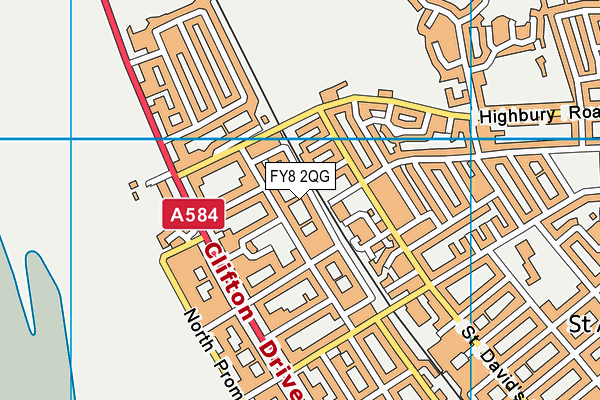 FY8 2QG map - OS VectorMap District (Ordnance Survey)