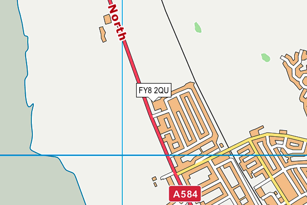 FY8 2QU map - OS VectorMap District (Ordnance Survey)