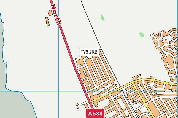 FY8 2RB map - OS VectorMap District (Ordnance Survey)
