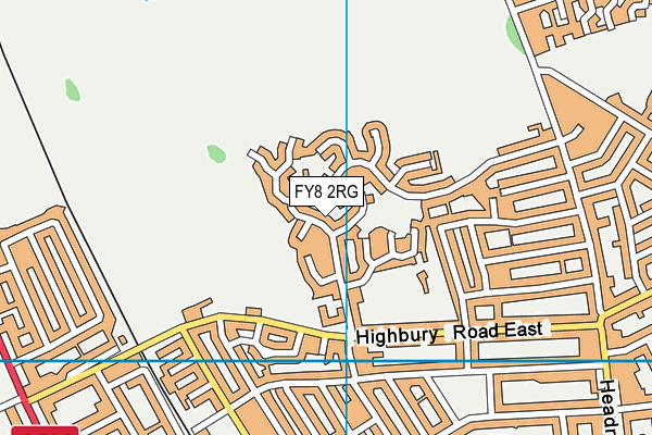 FY8 2RG map - OS VectorMap District (Ordnance Survey)