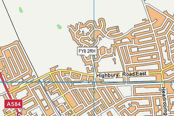 FY8 2RH map - OS VectorMap District (Ordnance Survey)