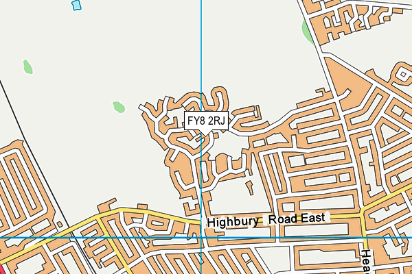 FY8 2RJ map - OS VectorMap District (Ordnance Survey)