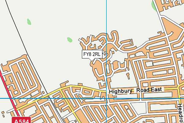 FY8 2RL map - OS VectorMap District (Ordnance Survey)