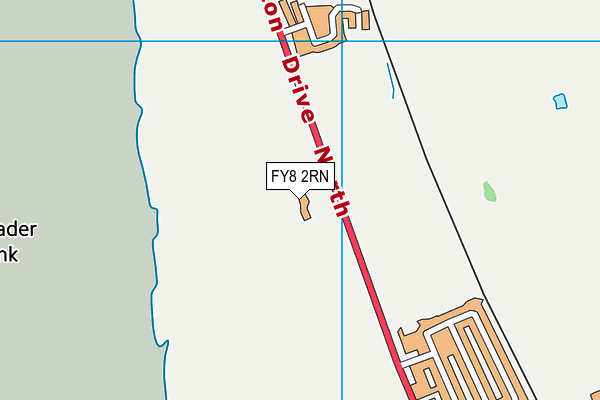 FY8 2RN map - OS VectorMap District (Ordnance Survey)