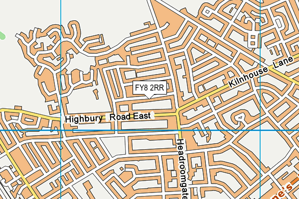 FY8 2RR map - OS VectorMap District (Ordnance Survey)