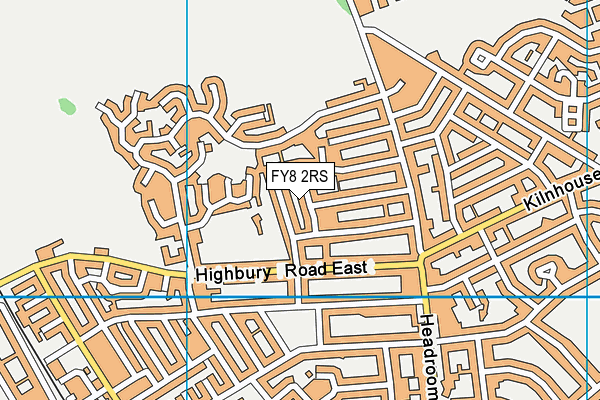 FY8 2RS map - OS VectorMap District (Ordnance Survey)