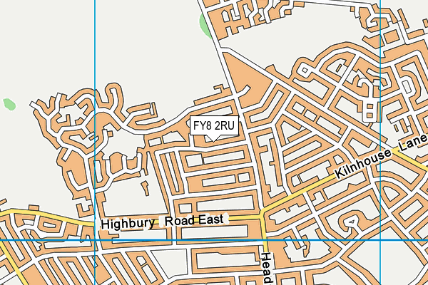 FY8 2RU map - OS VectorMap District (Ordnance Survey)