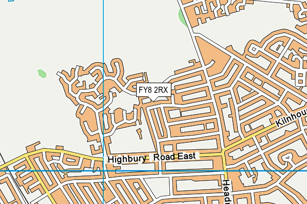 FY8 2RX map - OS VectorMap District (Ordnance Survey)