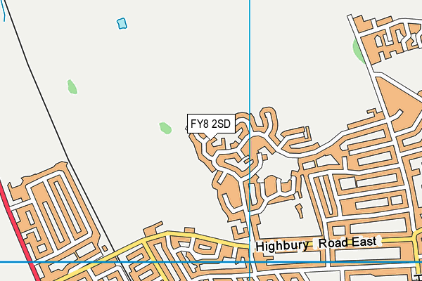 FY8 2SD map - OS VectorMap District (Ordnance Survey)