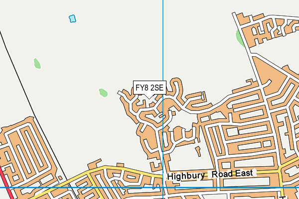 FY8 2SE map - OS VectorMap District (Ordnance Survey)