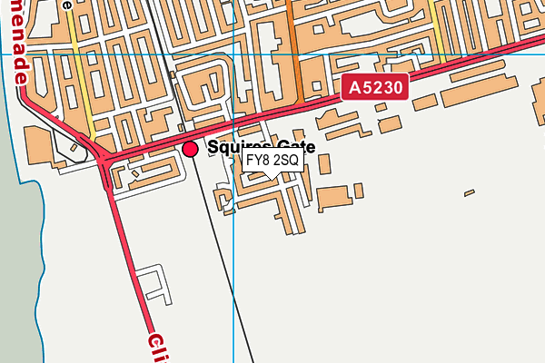 FY8 2SQ map - OS VectorMap District (Ordnance Survey)
