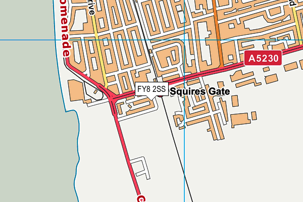 FY8 2SS map - OS VectorMap District (Ordnance Survey)