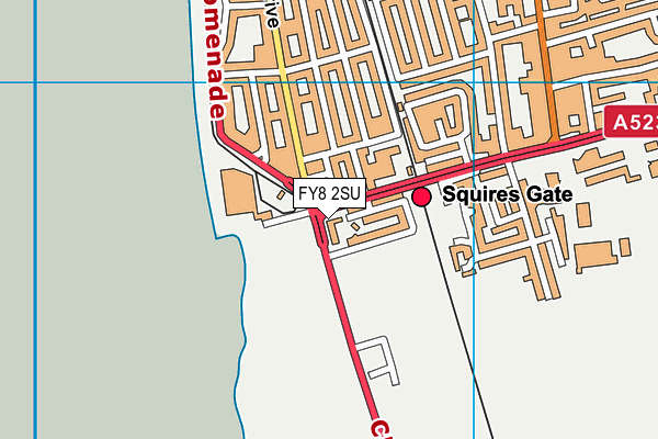 FY8 2SU map - OS VectorMap District (Ordnance Survey)
