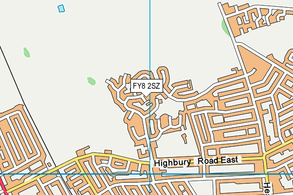 FY8 2SZ map - OS VectorMap District (Ordnance Survey)