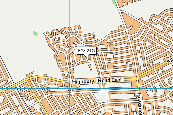 FY8 2TG map - OS VectorMap District (Ordnance Survey)