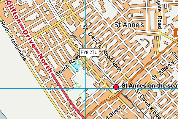 FY8 2TU map - OS VectorMap District (Ordnance Survey)